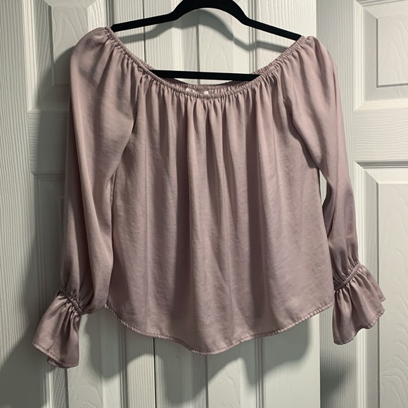 Forever 21 Purple Off the Shoulder Blouse - Picture 1 of 10
